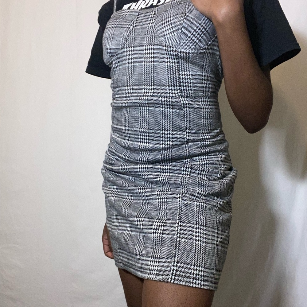 Plaid Vintage Bustier Dress